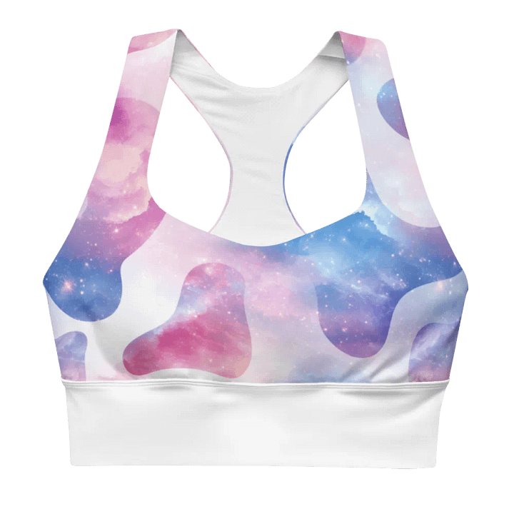 Crazy Cow Recycled Longline Sports Bra product image (1)