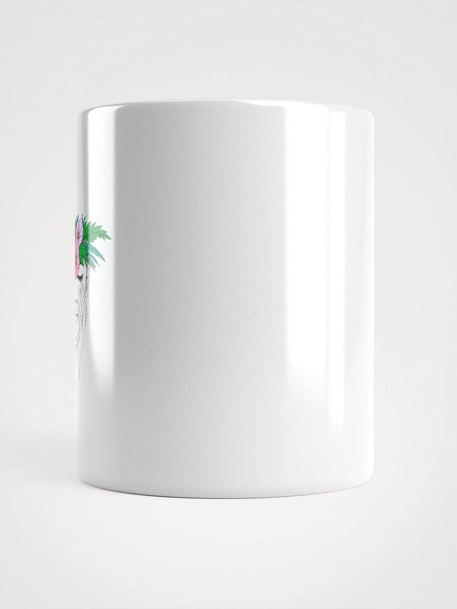 Flower Crown Music Festival Girl White Glossy Mug product image (14)