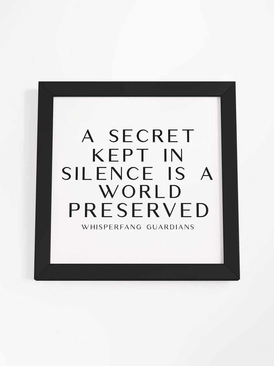 Whispering Fangs Proverb Framed Collection - Secret product image (51)