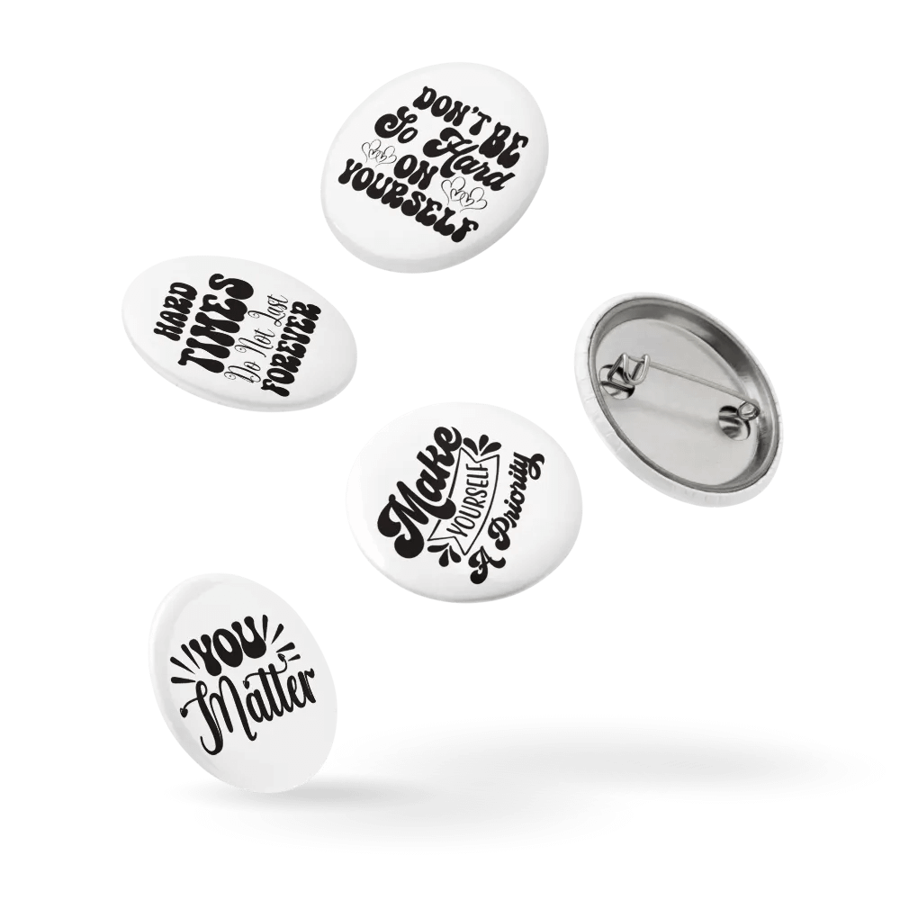 Encouragement Mental Motivation Button Pins Set product image (14)