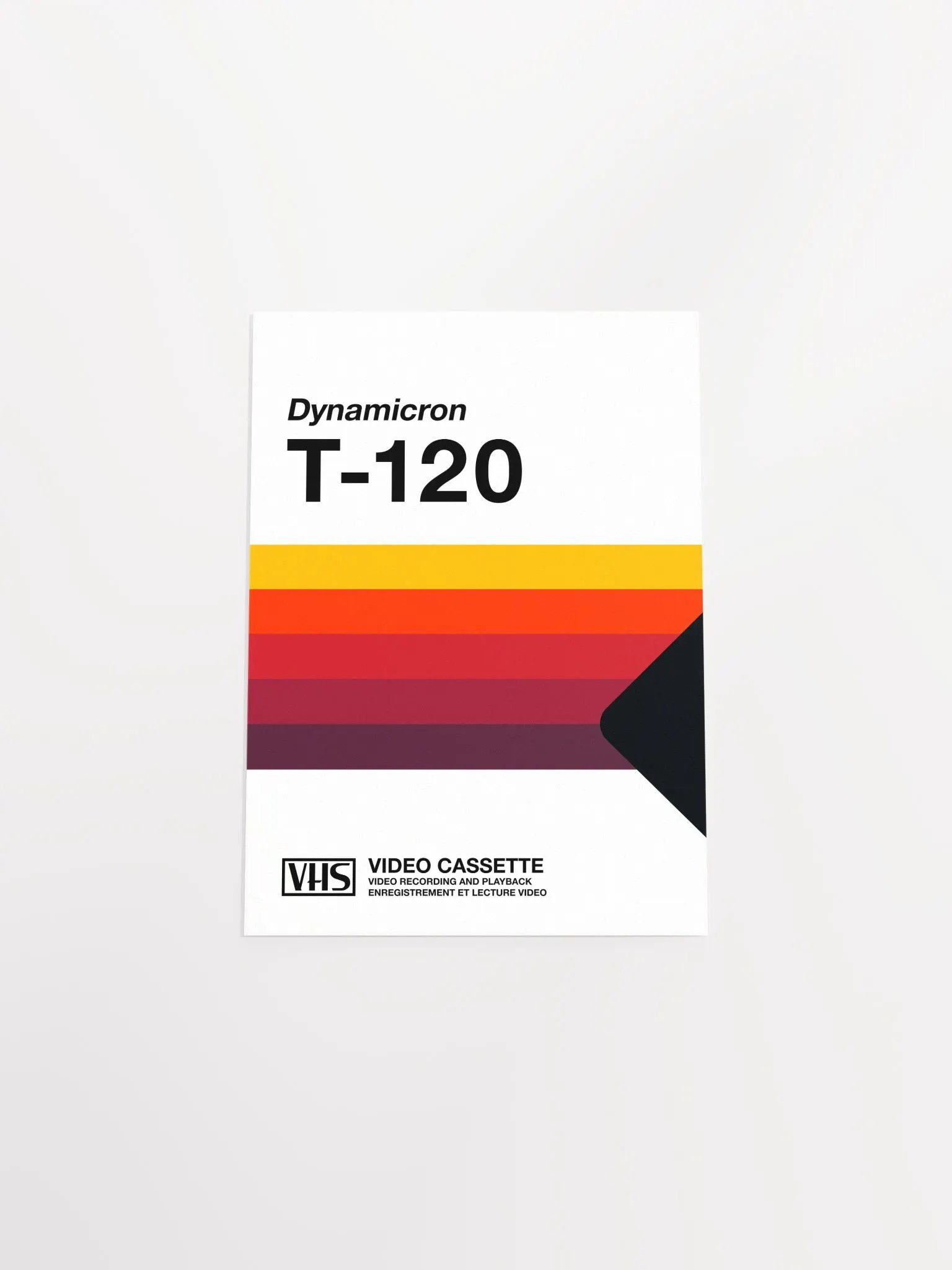 Retrowave poster: VHS cassette case T-120 [retrowave/vaporwave] — retrowave poster, aesthetic print, retrowave art, 80s wall decor product image (10)