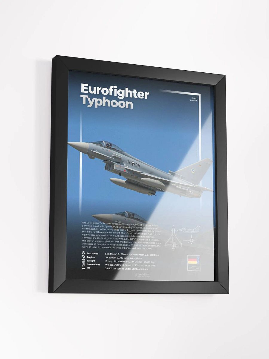 Eurofighter EF-2000 Typhoon Aviation Spec Poster product image (3)
