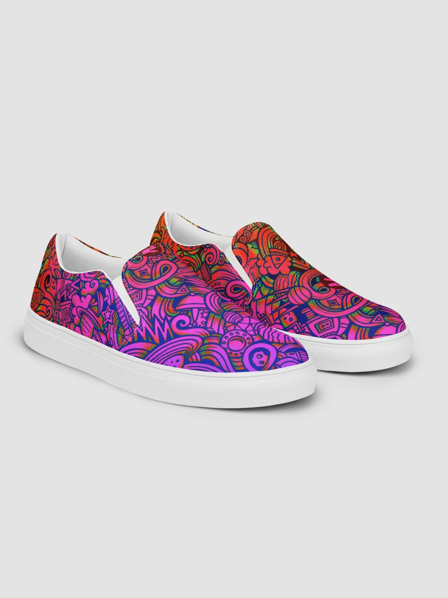 Rainbow Space Scribble - Women’s Slip-ons | #MadeByMELO product image (7)