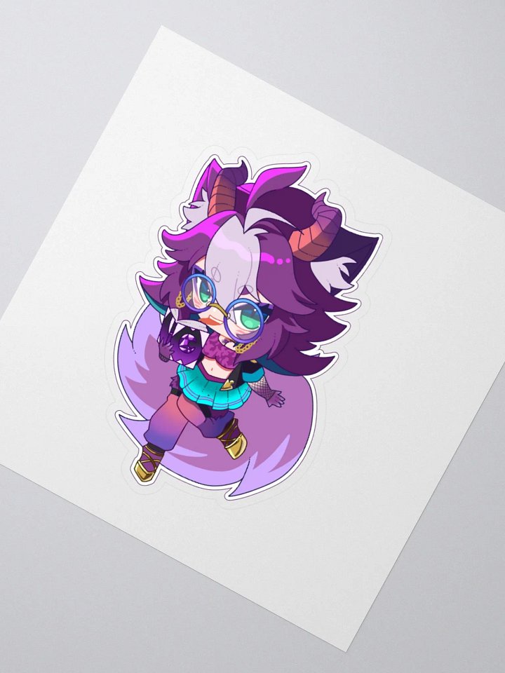 Loki with a Book! Kisscut Sticker (Multiple Sizes) product image (2)