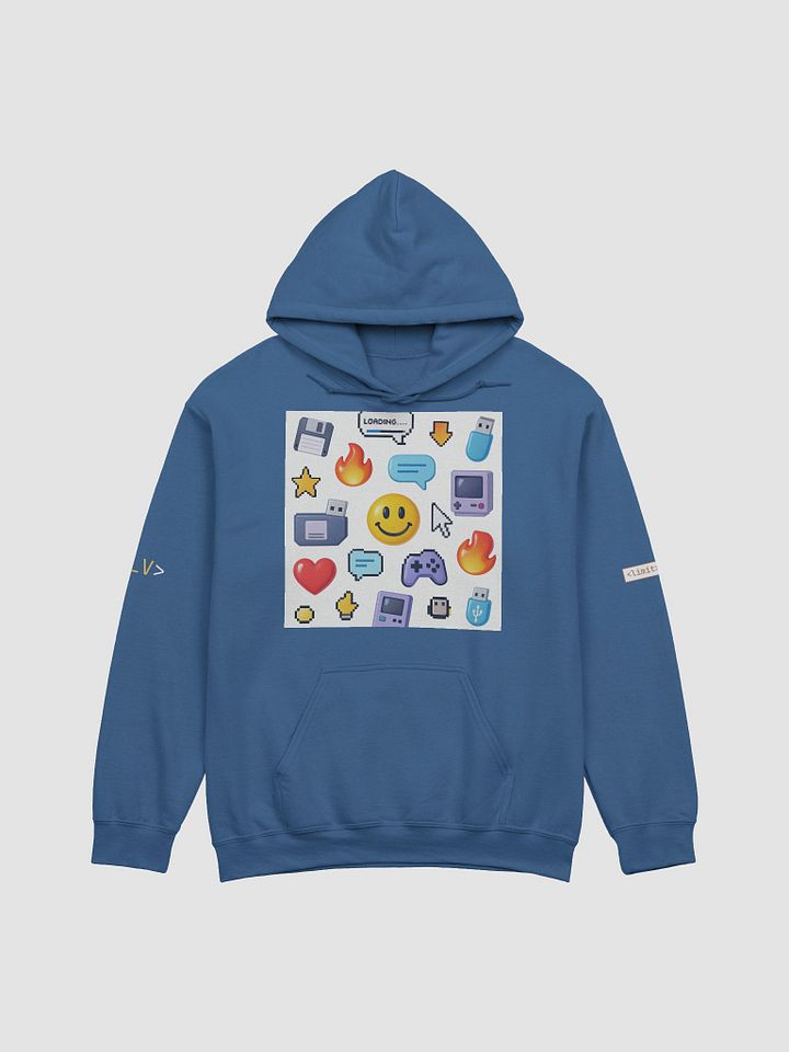 Limitless 90s Glitch Hoodie | Retro Hacker Sweatshirt – Floppy Disk & Tech Vibes product image (1)