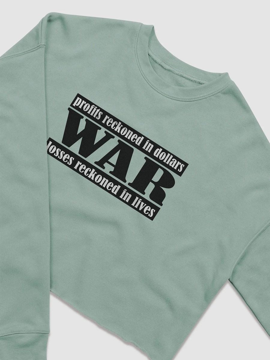 The Cost Of War - Bella+Canvas Women's Fleece Crop Sweatshirt product image (1)