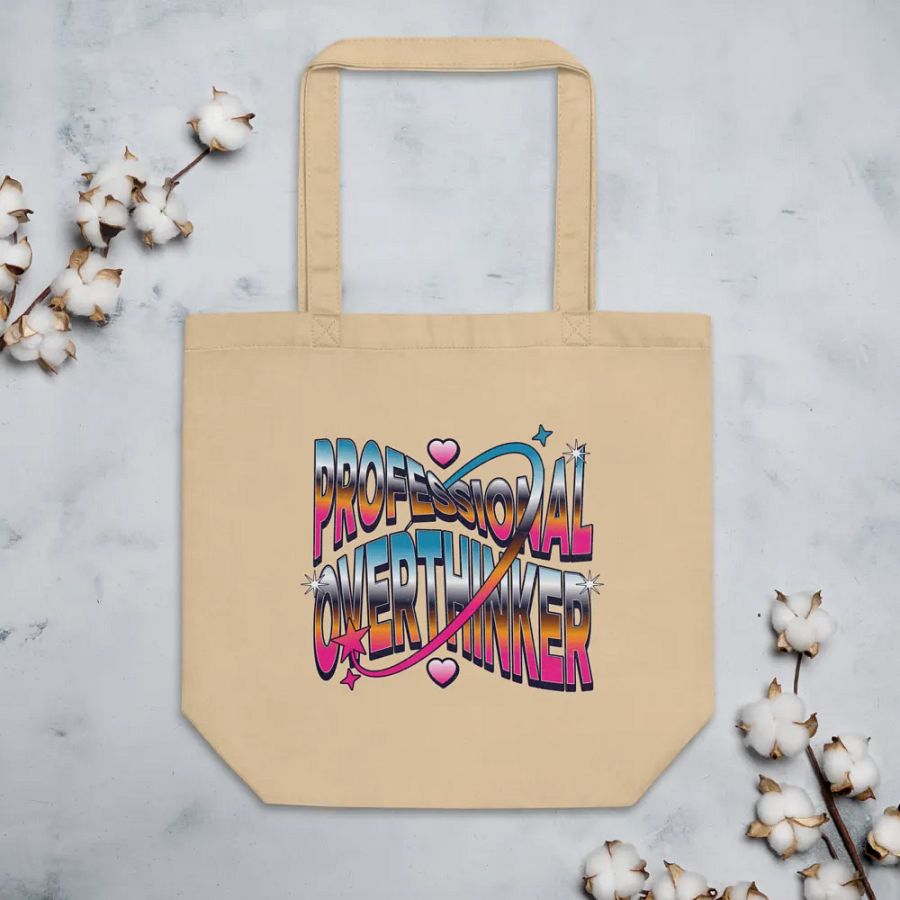 Professional Overthinker Vibrant Tote Bag product image (3)
