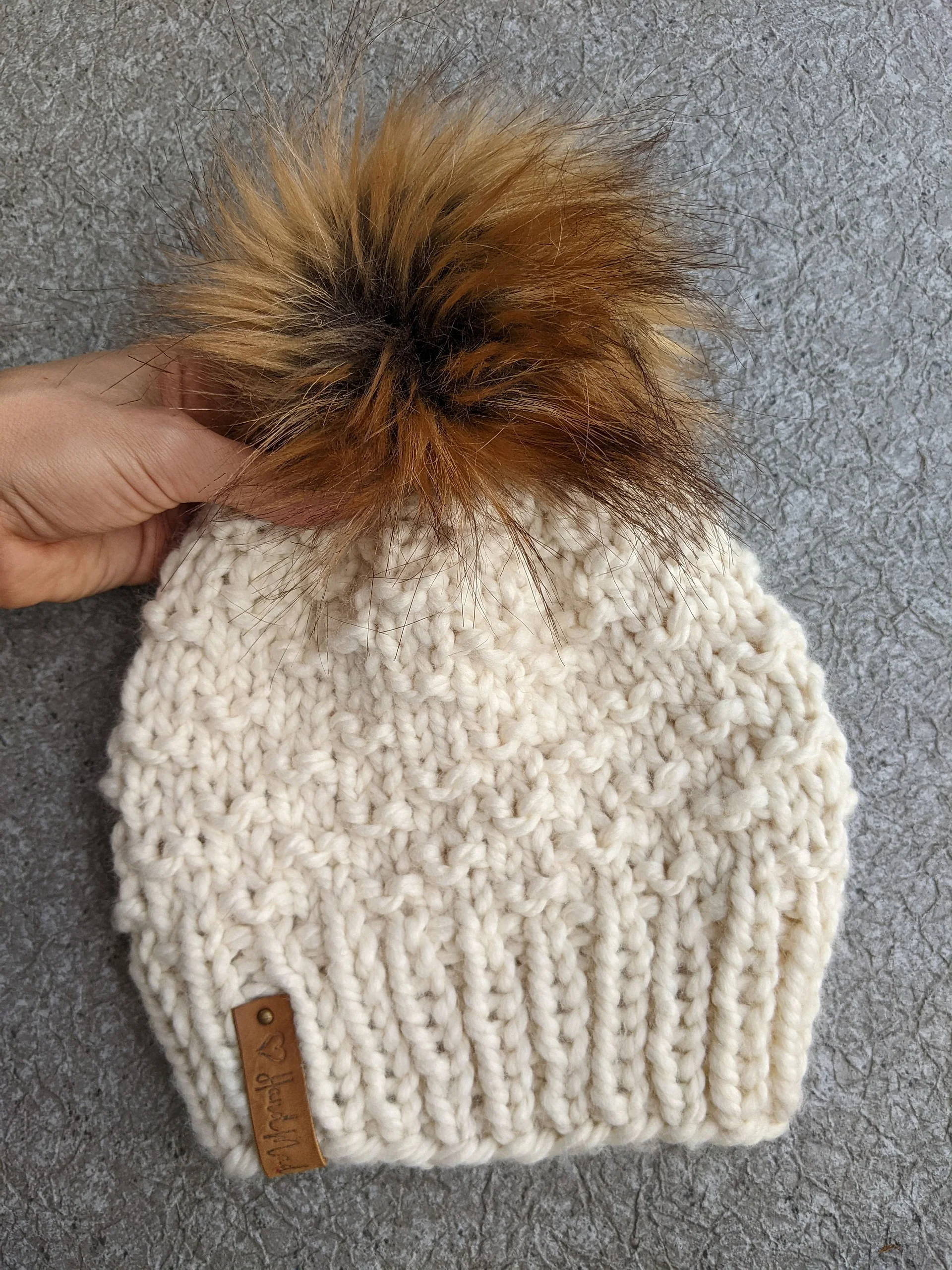 Raindrops Bulky Hat Knitting Pattern product image (7)