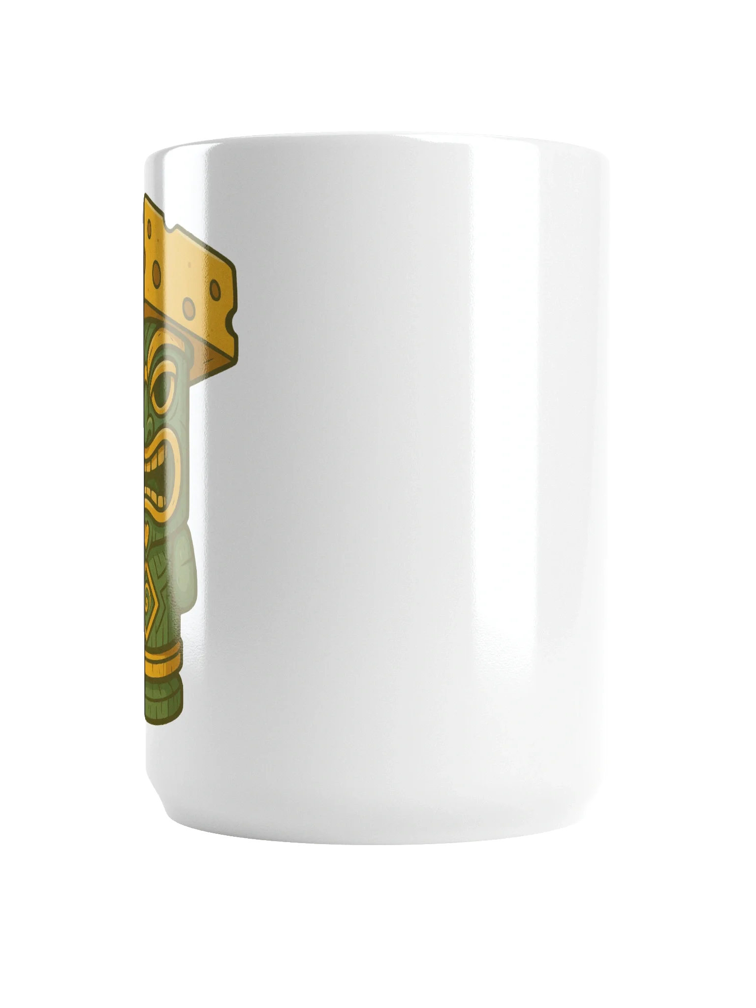Cheesehead Tiki White Glossy Mug product image (6)