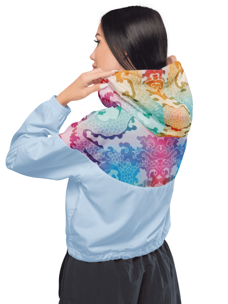 Pastel Incarnation Women's Cropped Windbreaker product image (3)