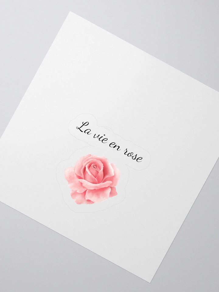La Vie en Rose – Elegant Sticker 🌸🎷 product image (4)
