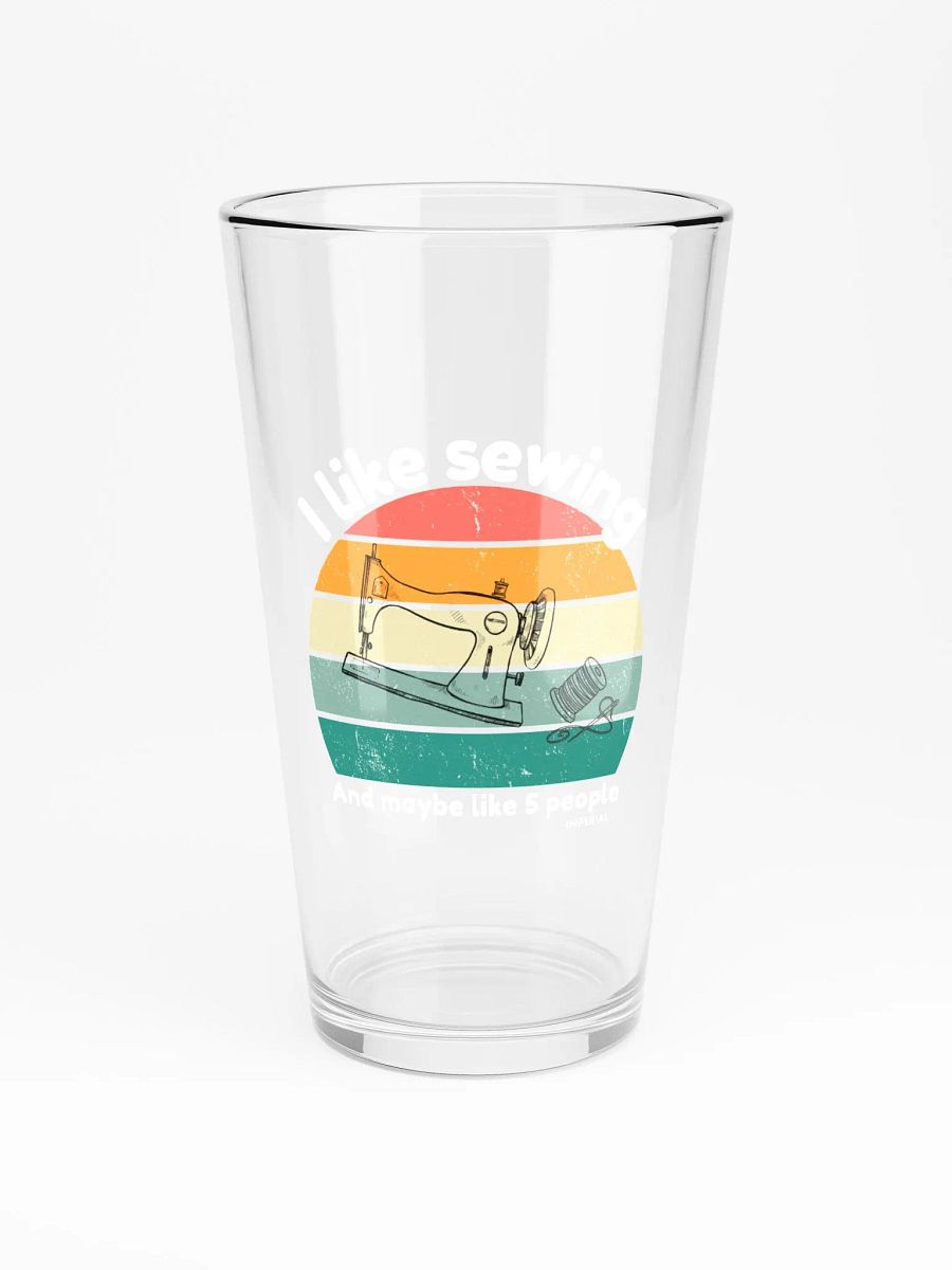 I like Sewing - Pint Glass product image (3)
