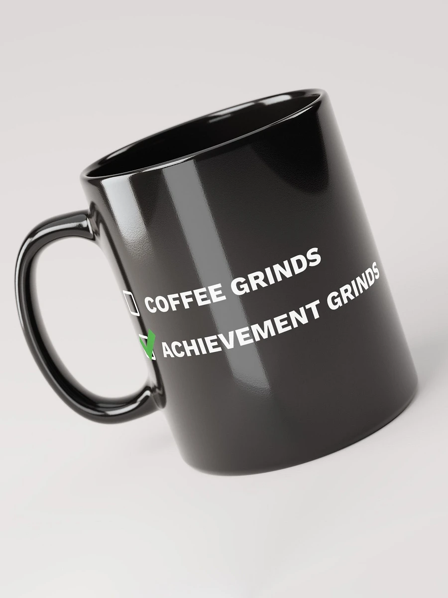 Achievement Grinds Not Coffee Grinds (Black Mug) product image (4)