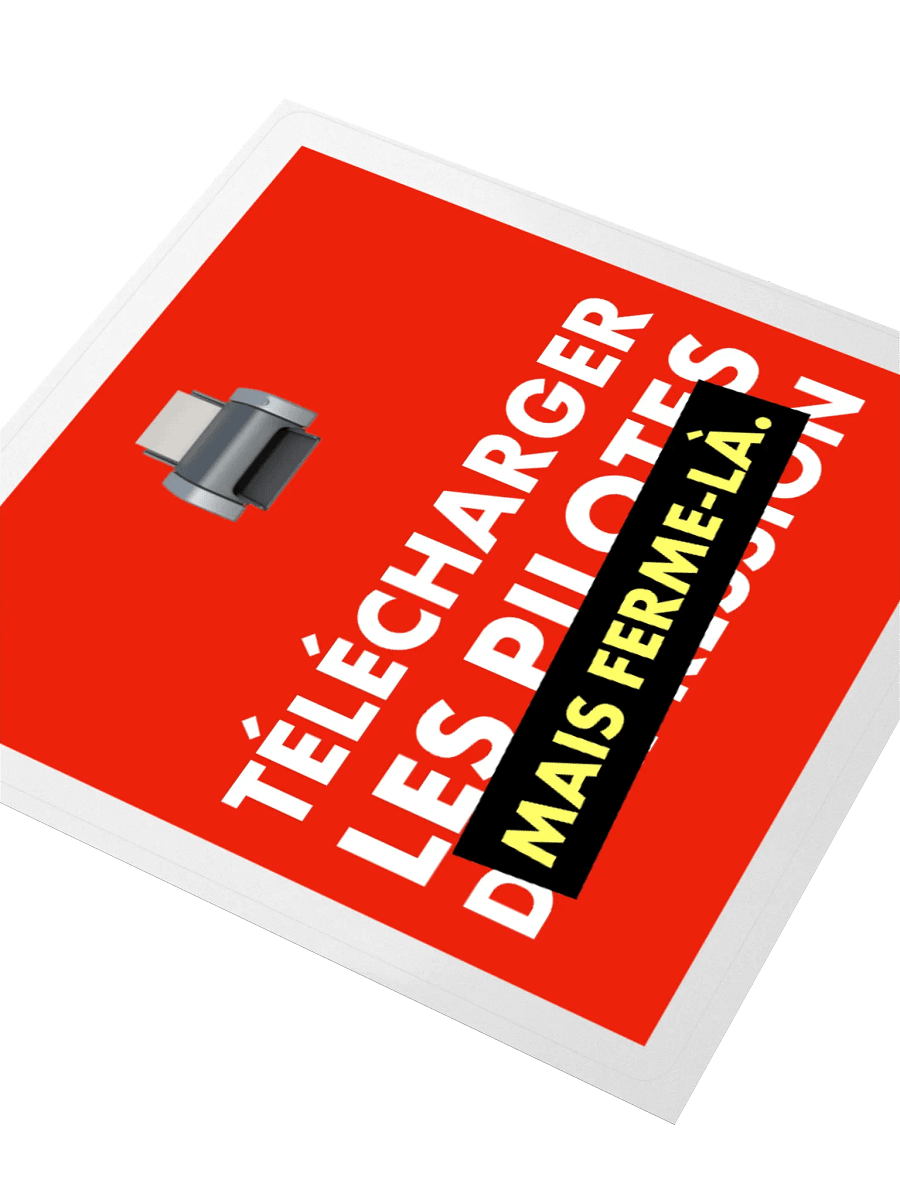 Télécharger les pilotes d'impression • Print is not dead red alert Edition sticker product image (3)