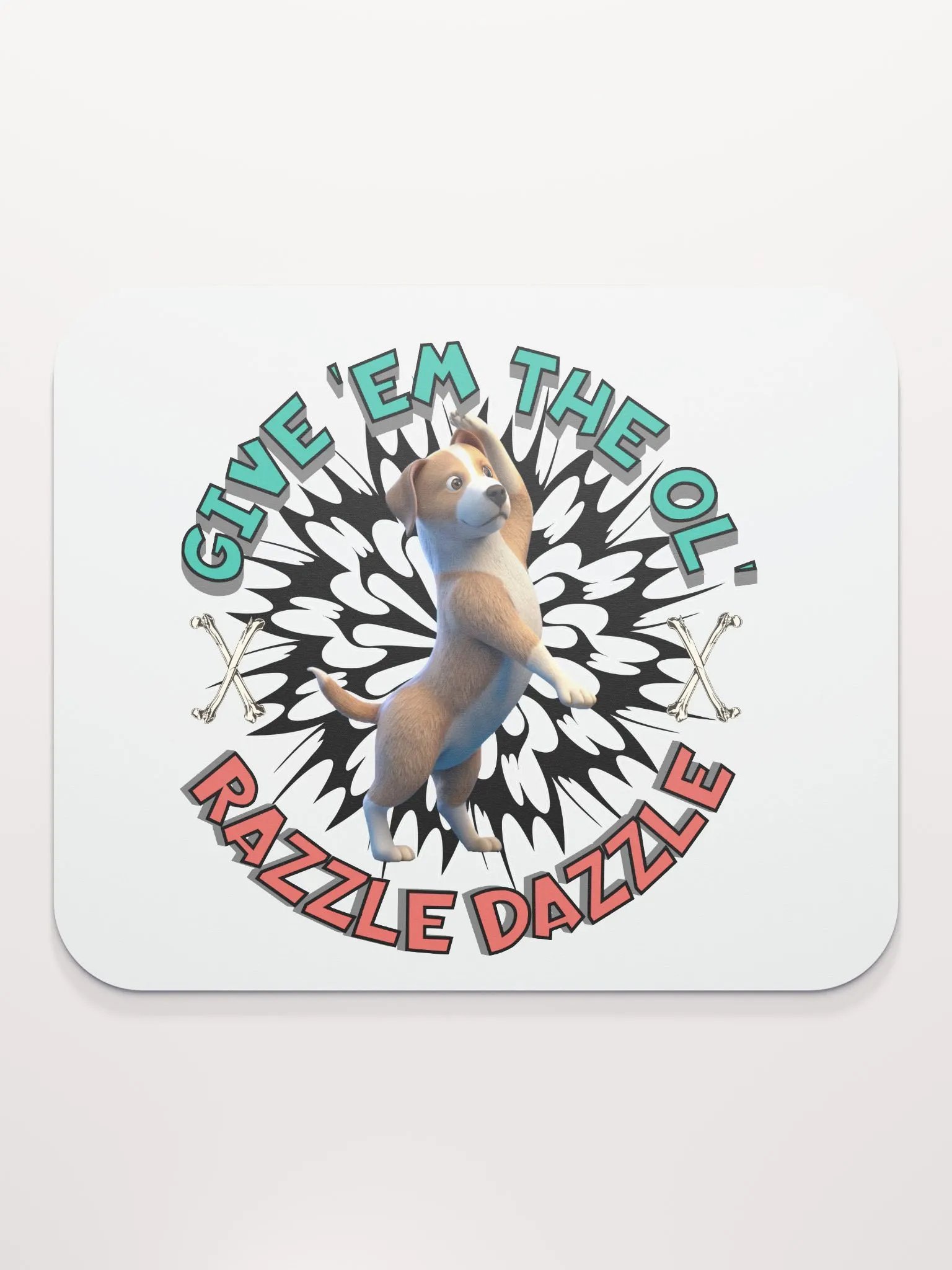 Razzle Dazzle Dog Mouse Pad product image (2)