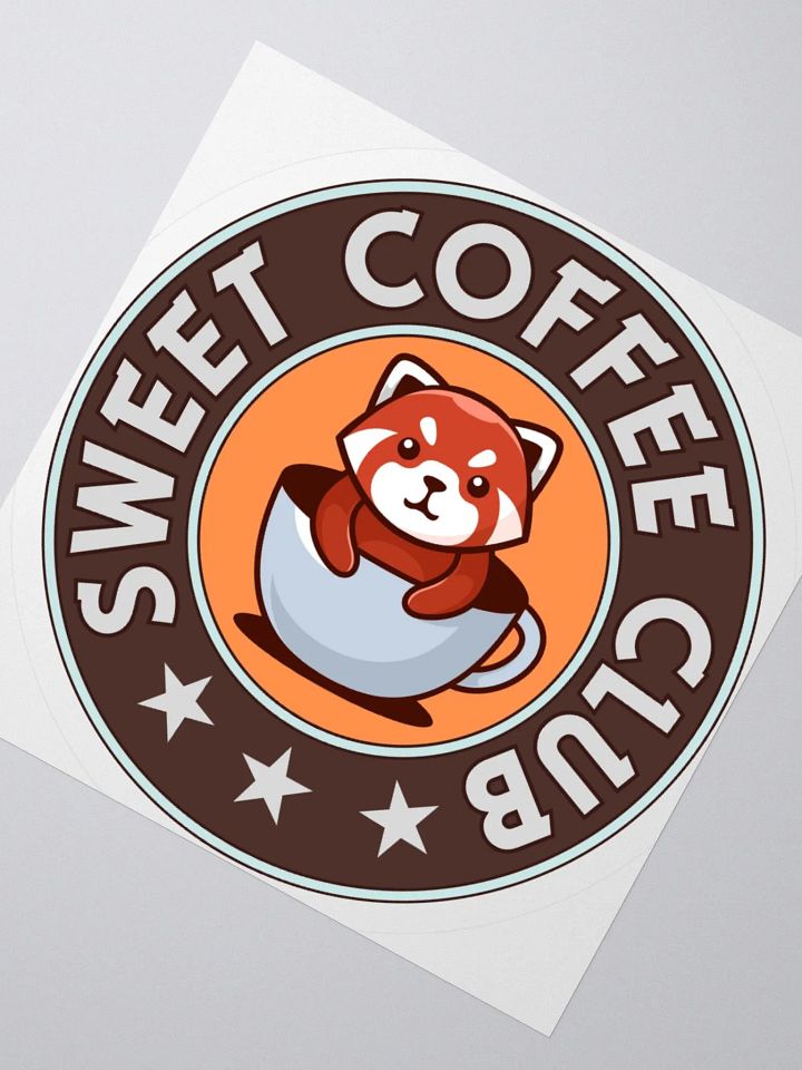 Sweet Coffee Club Red Panda Stickers product image (8)