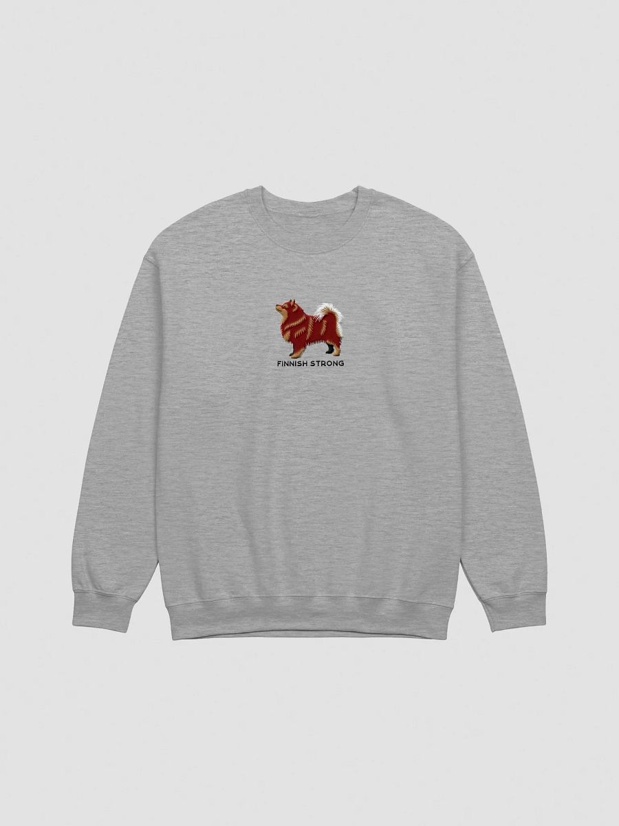 Finnish Strong Sweatshirt (Embroidered) of a Finnish Lapphund(Red) product image (10)