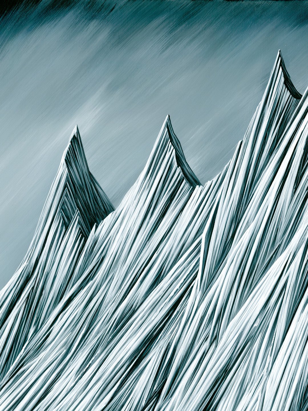 Towering Jagged Peaks - Mounted Print product image (3)