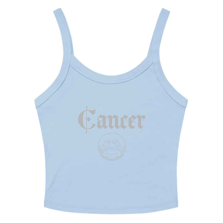 Zodiac Cancer Emblem Ribbed Tank product image (9)