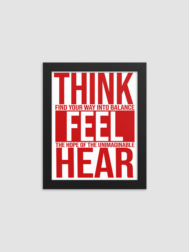 Chaos Theory 'Think Feel Hear' Poster product image (1)