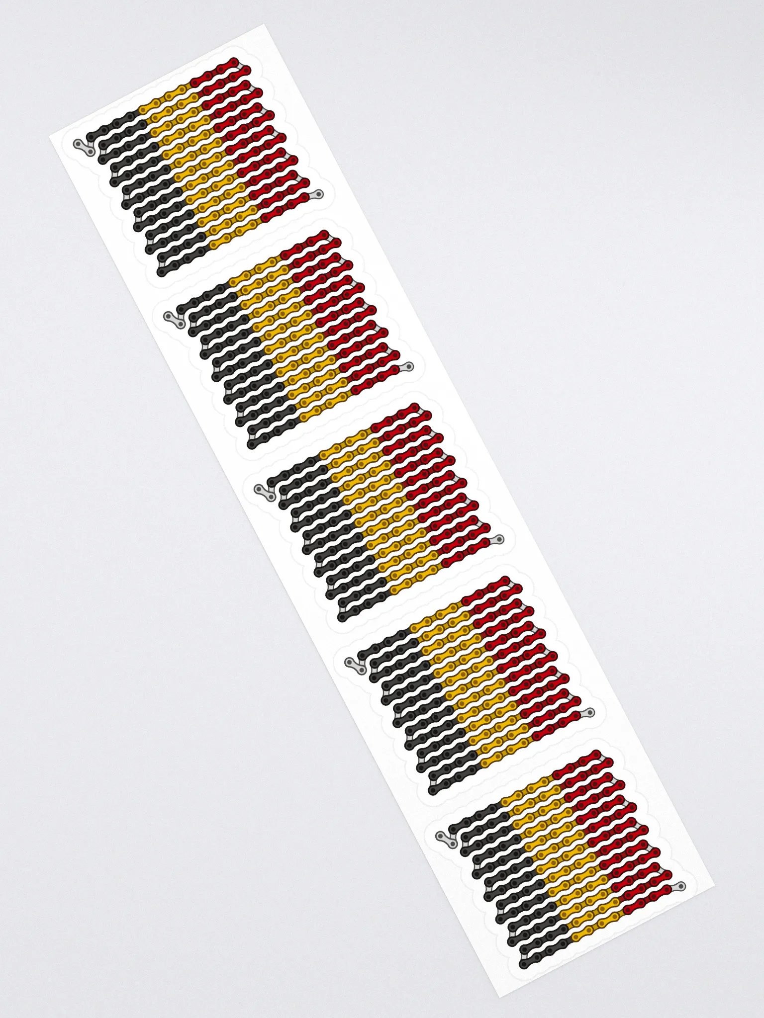 Belgium Bike Chain Flag Sticker 5 Pack product image (2)
