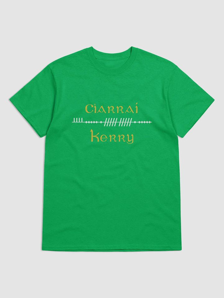 Kerry/Ciarraí Scholastic style Ogham green Printed T-shirt product image (1)