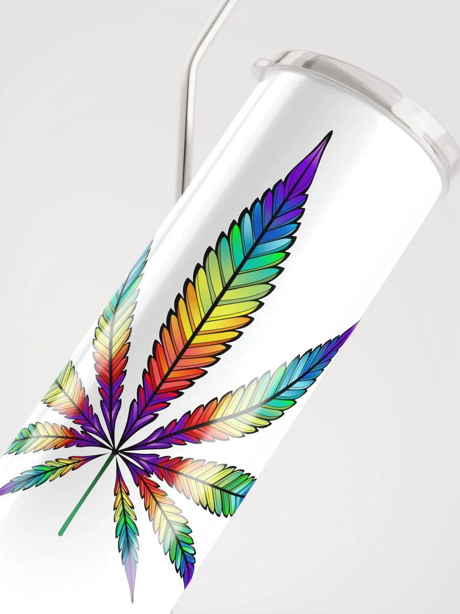 Rainbow Cannabis Stainless Steel Tumbler product image (4)