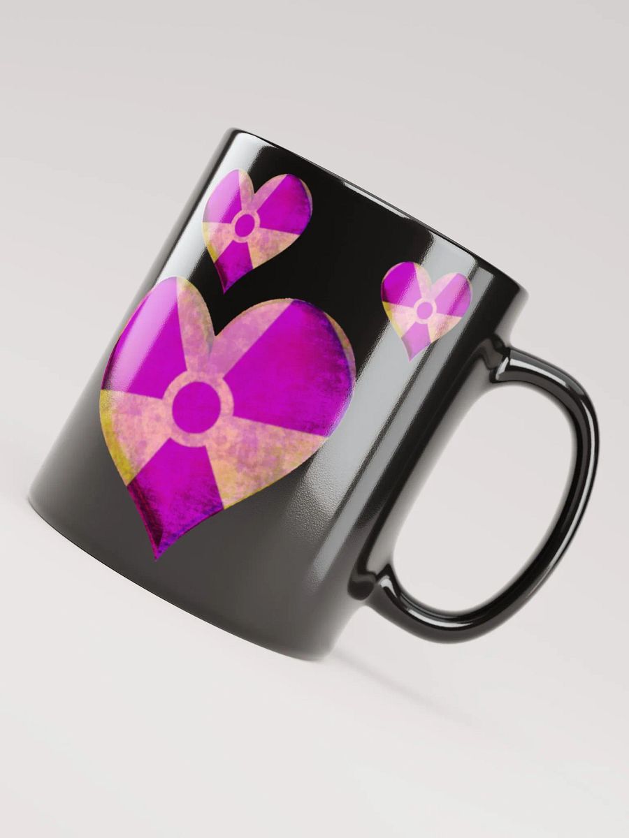 50 Rad Hearts Mug - Purple on Black product image (3)