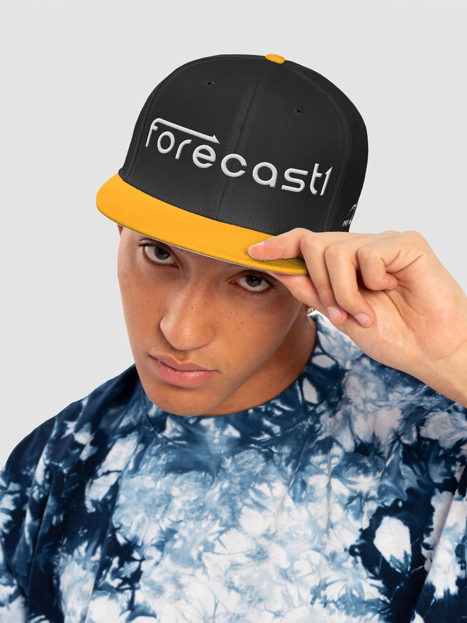 Forecast Black Snapback Flat Visor product image (5)