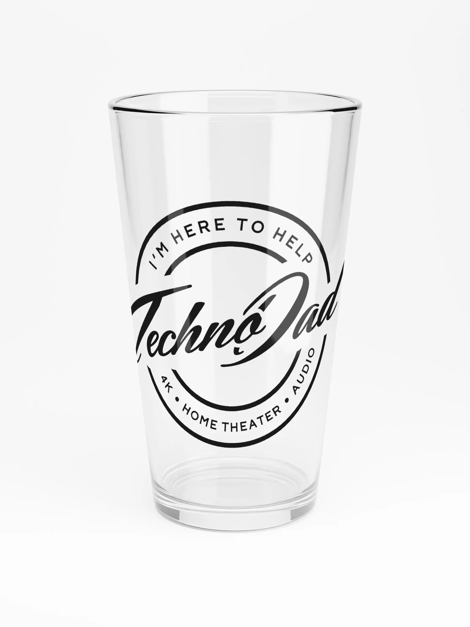 Techno Dad Pint Glass product image (3)