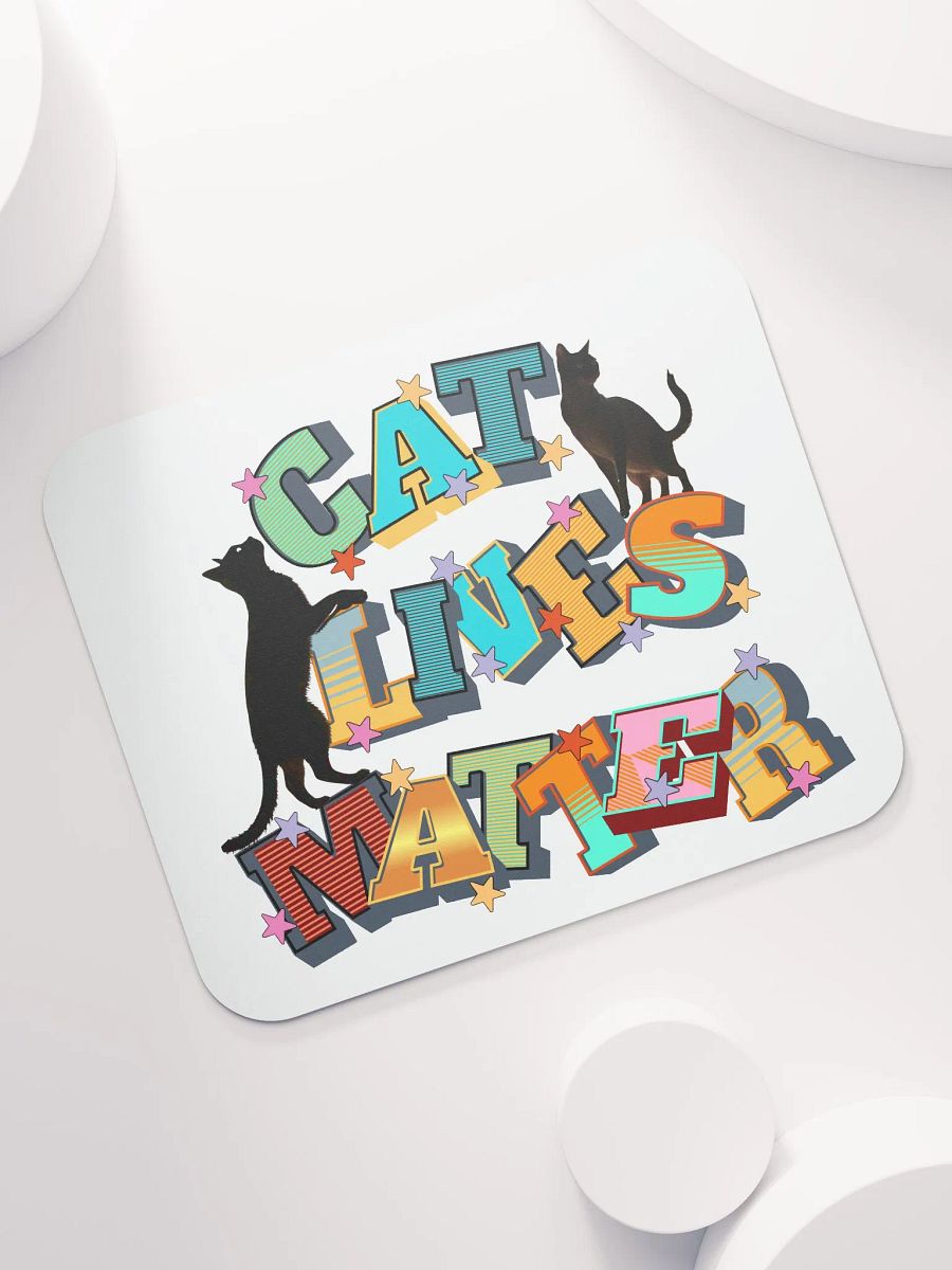 Cat Lives Matter Feline Statement Mouse Pad product image (5)