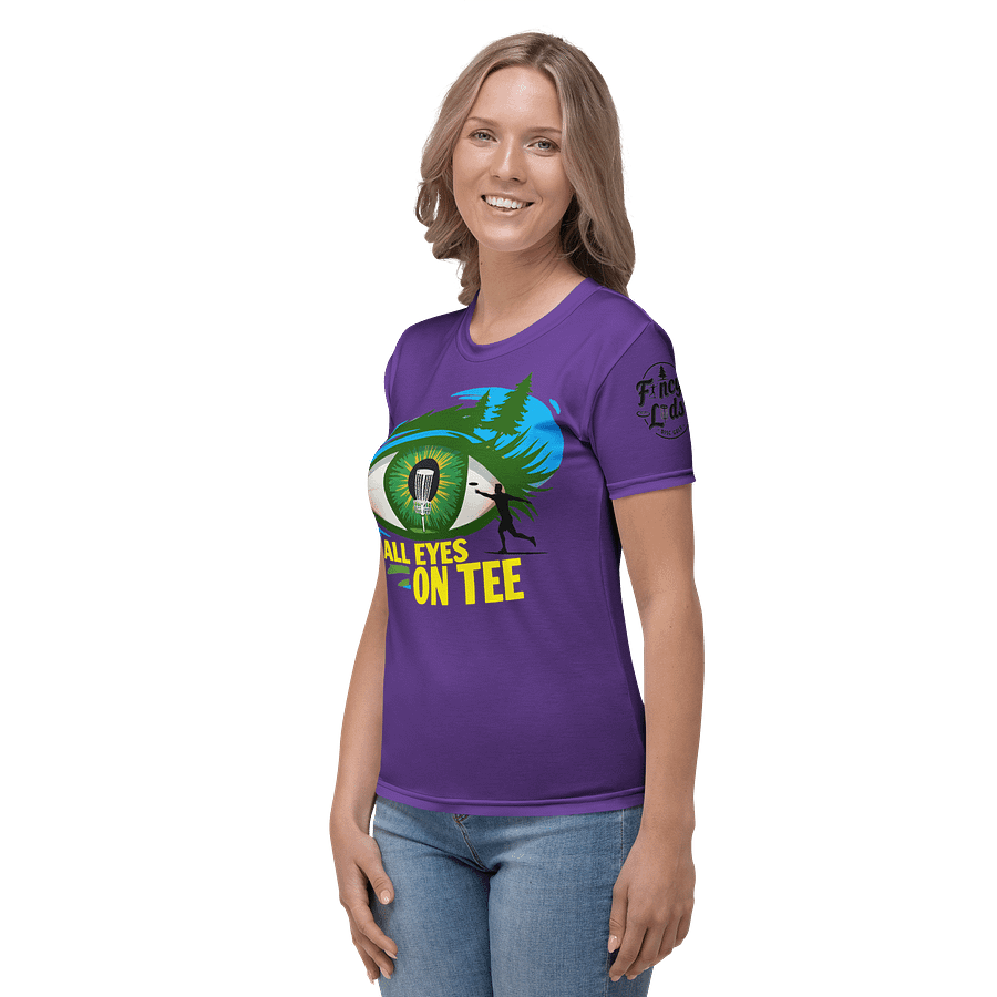 Fancy Lads Women's Purple T-shirt "All Eyes On Tee" product image (3)
