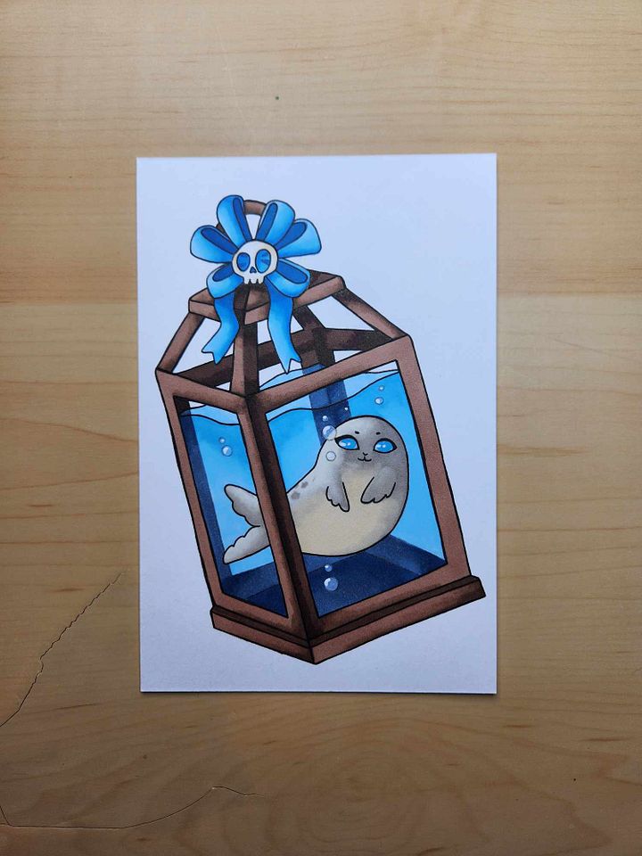 Dessin original Noël Phoque product image (2)