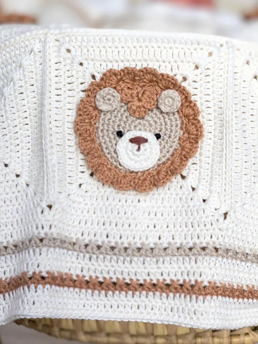 Crochet Pattern: Lion Baby Blanket product image (8)