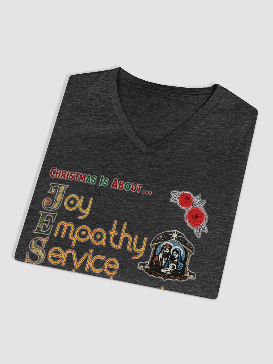 Christmas is About JESUS V-Neck Tee product image (4)