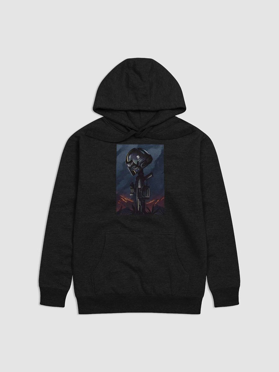 Helldivers 2 Helmet On A Gun Hoodie product image (7)
