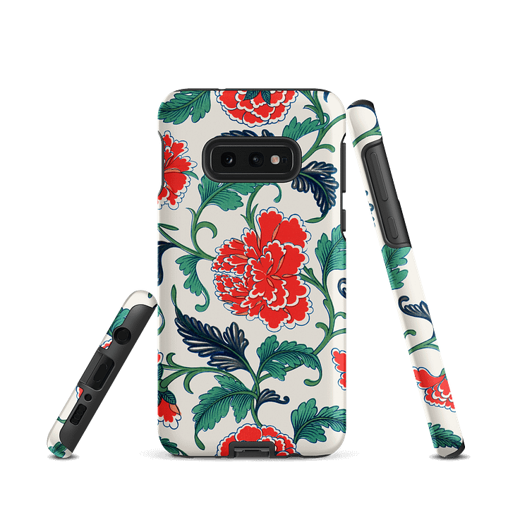 Red Floral Pattern. Samsung® Tough Case product image (2)
