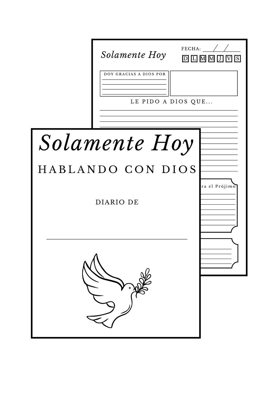 Solamente Hoy Hablando con Dios, un Diario y agenda para el estudio de biblia y su vida personal product image (3)