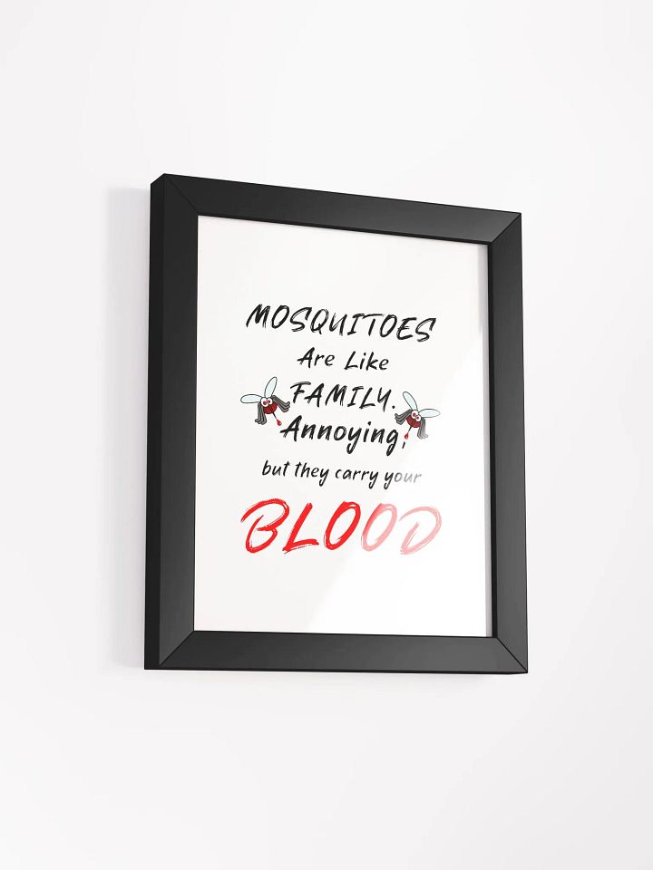 Bloodthirsty Mosquitoes Framed Matte Poster product image (11)
