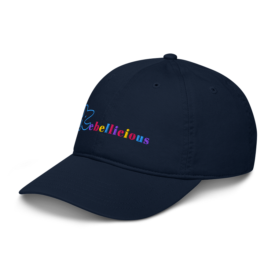 Rebellicious Organic Dad Hat Colored Text product image (10)