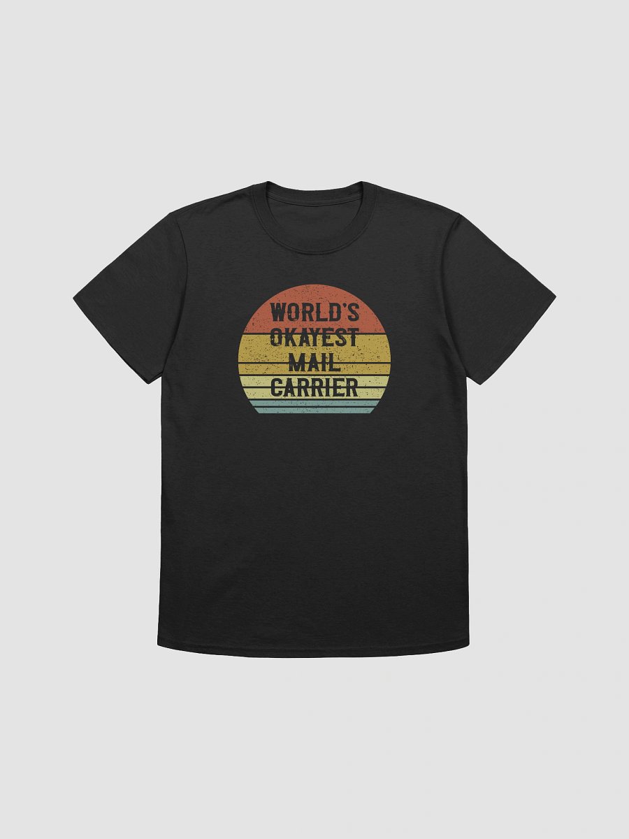 Retro 'World's Okayest Mail Carrier T-Shirt product image (2)