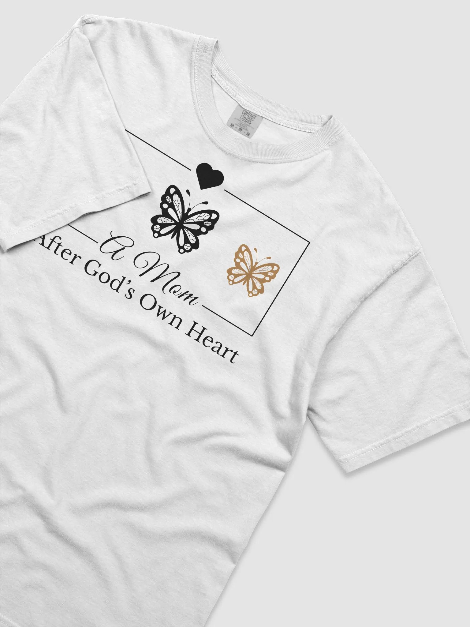 God`s Heart Mom, Comfort Colors T-shirt. product image (3)