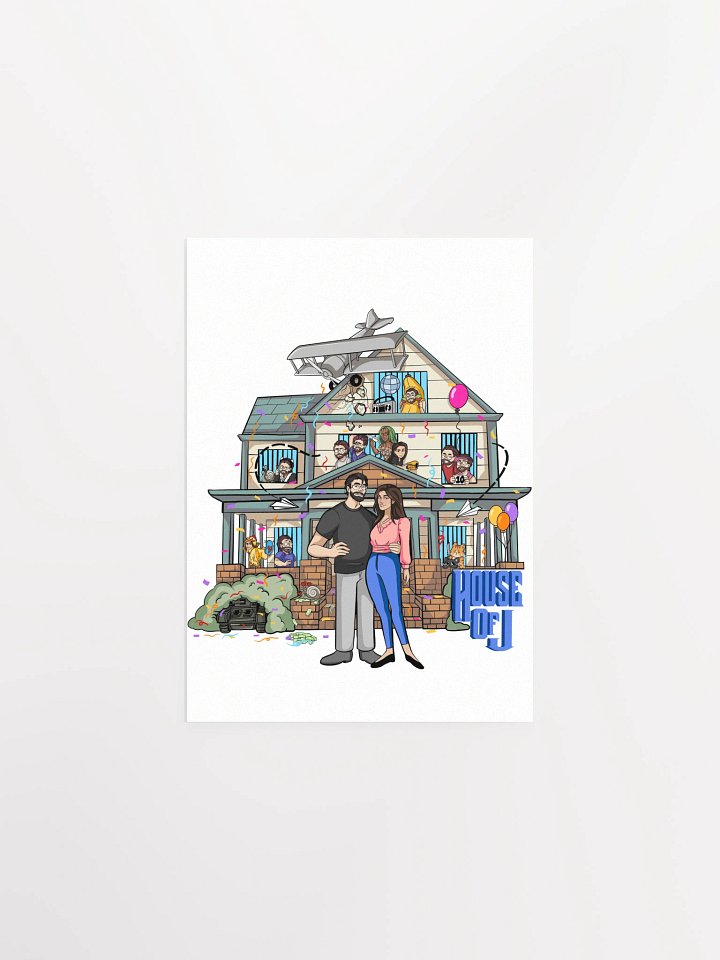 "Full House of J" Poster (Light) product image (2)