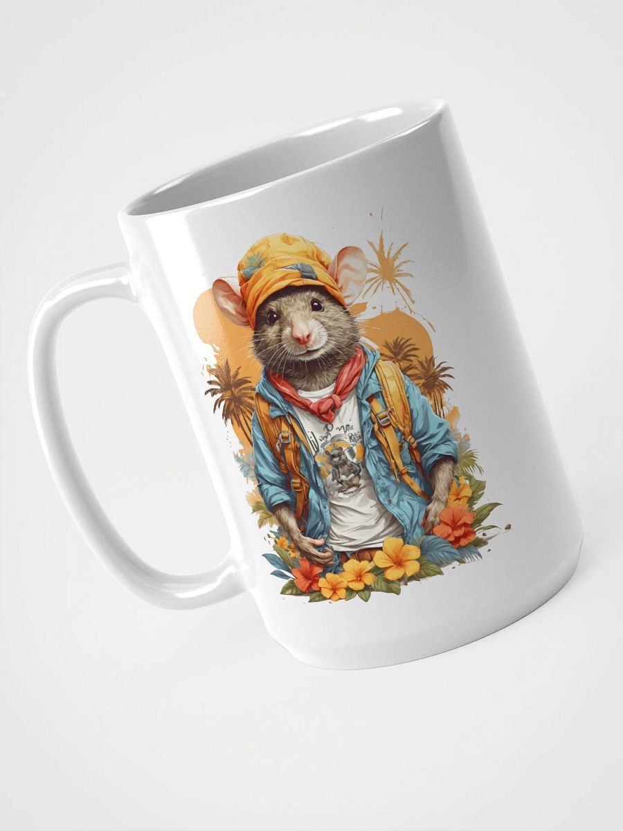 Adventure Rat White Glossy Mug product image (3)