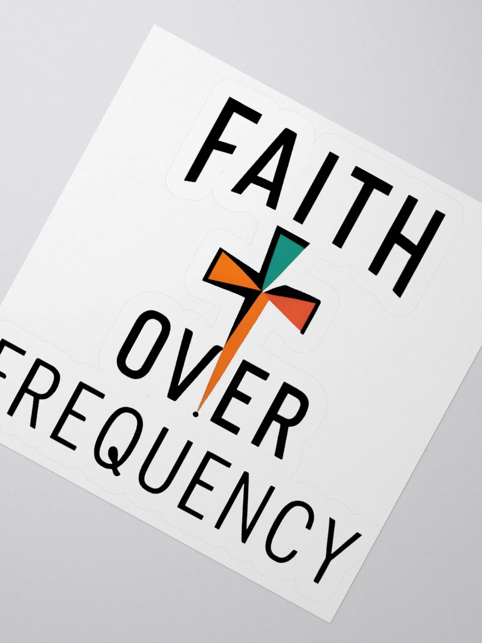 Faith Over Frequency Sticker product image (2)