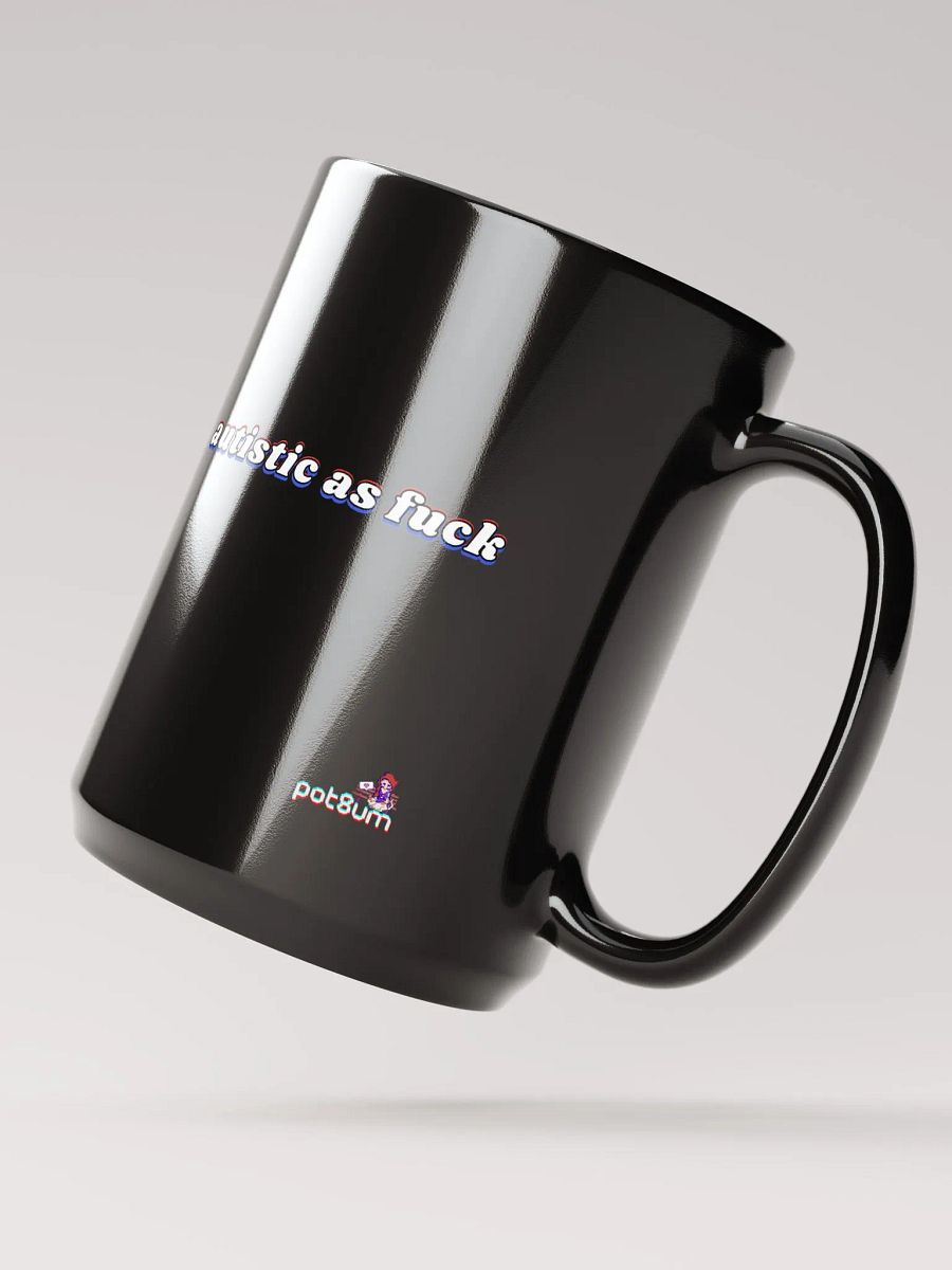 AUTISTIC AS F*CK black glossy mug product image (3)
