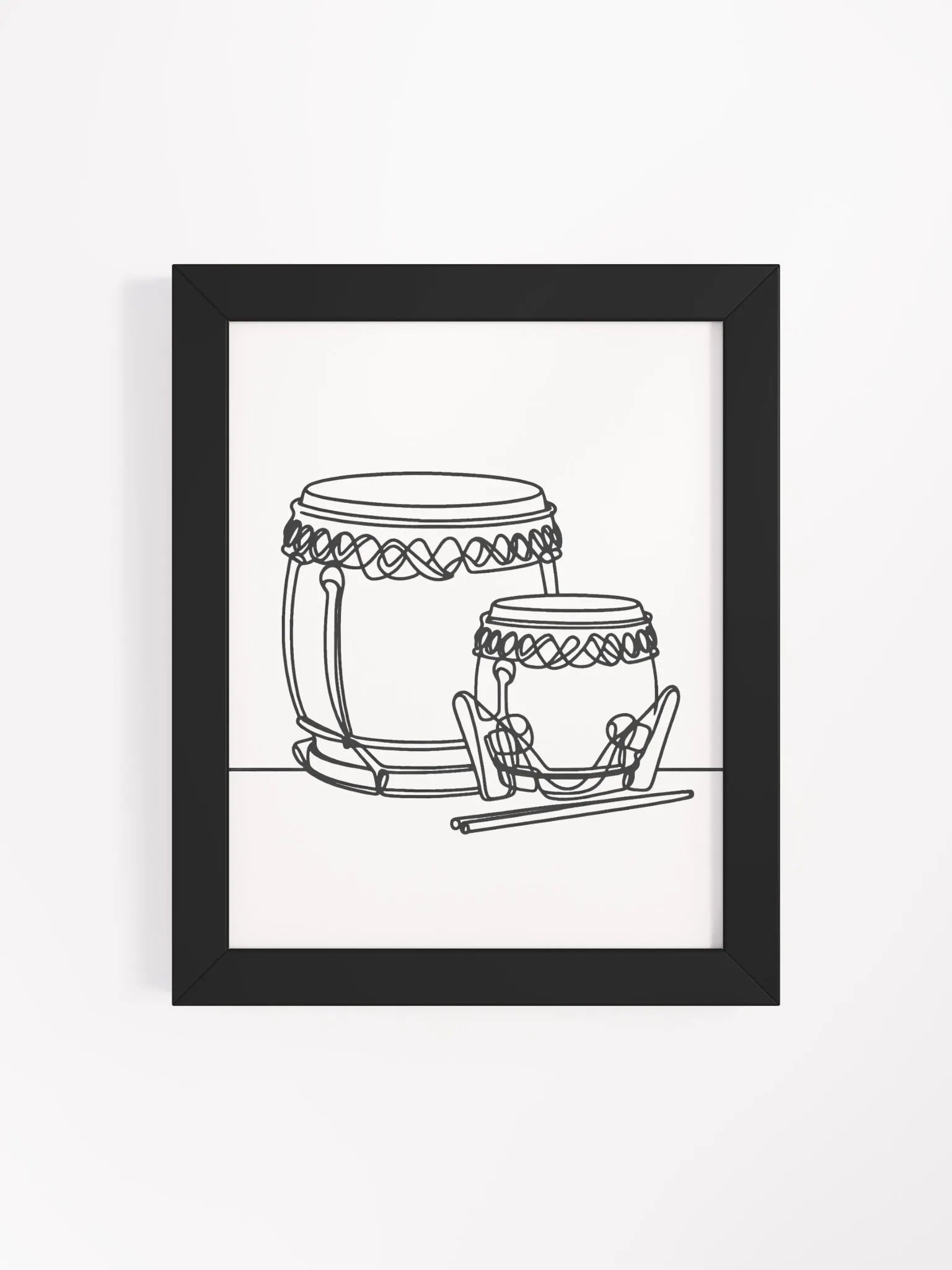 Traditional Japanese Drum Line Art Set Poster product image (102)