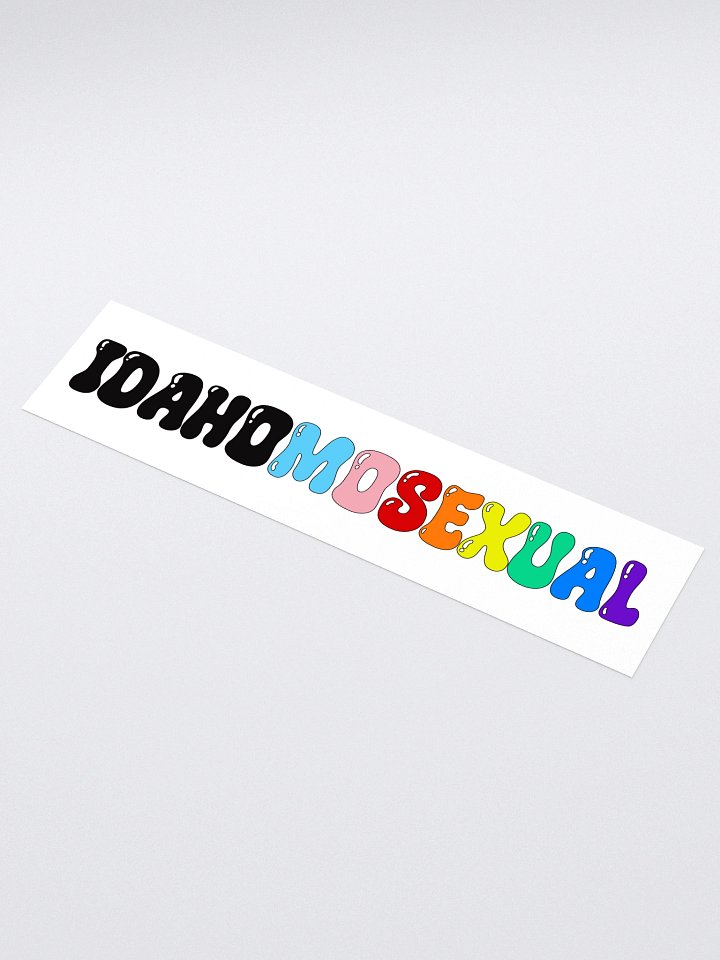 "IDAHOMOSEXUAL" bumper sticker product image (1)