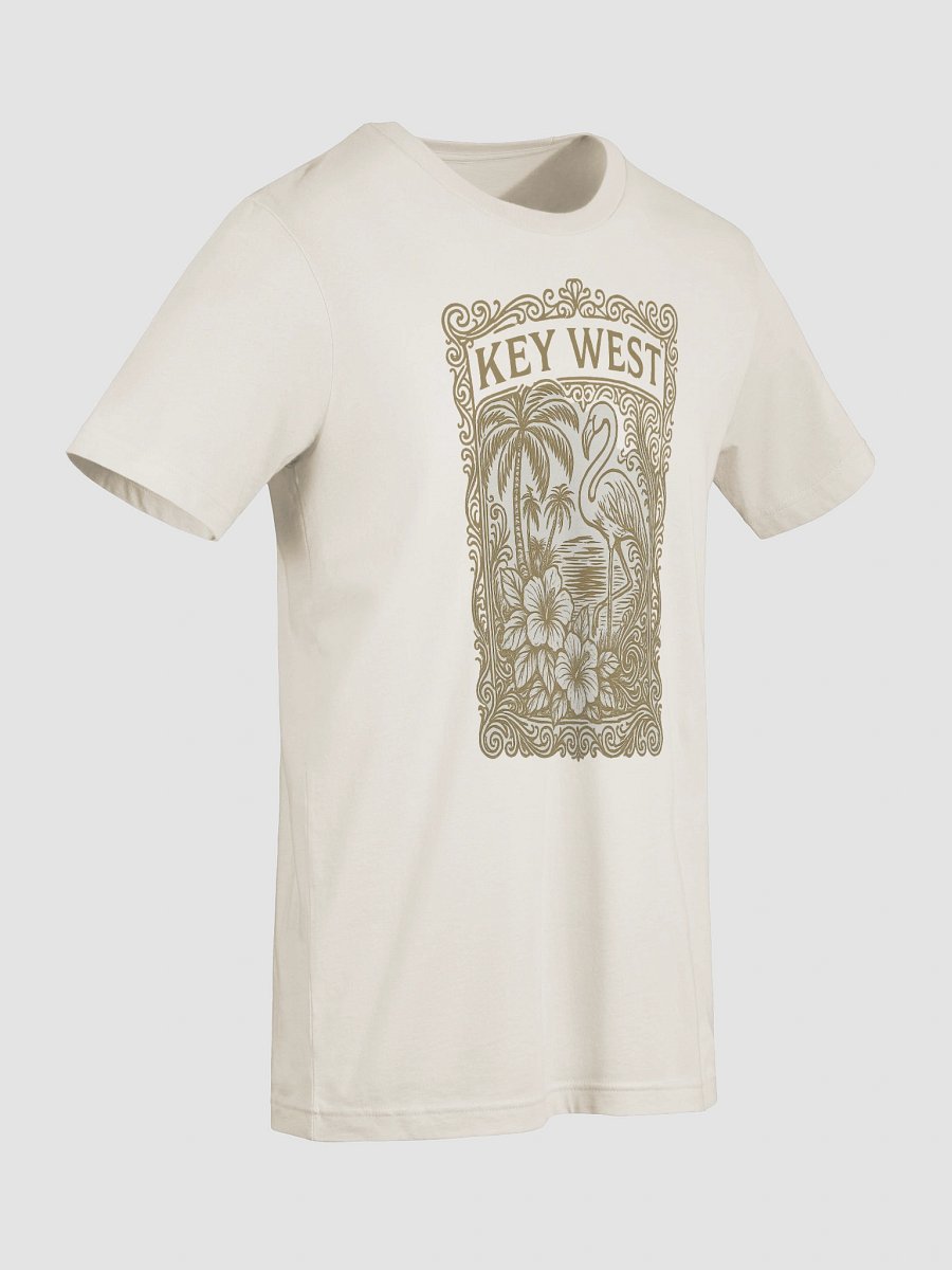 Key West Tropical T-Shirt Ultra Soft Tee with Flamingo and Hibiscus product image (9)