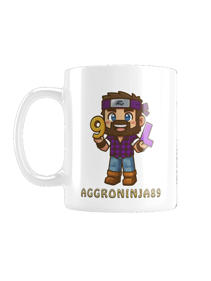 9LS4 AggroNinja89 White Glossy Mug product image (2)